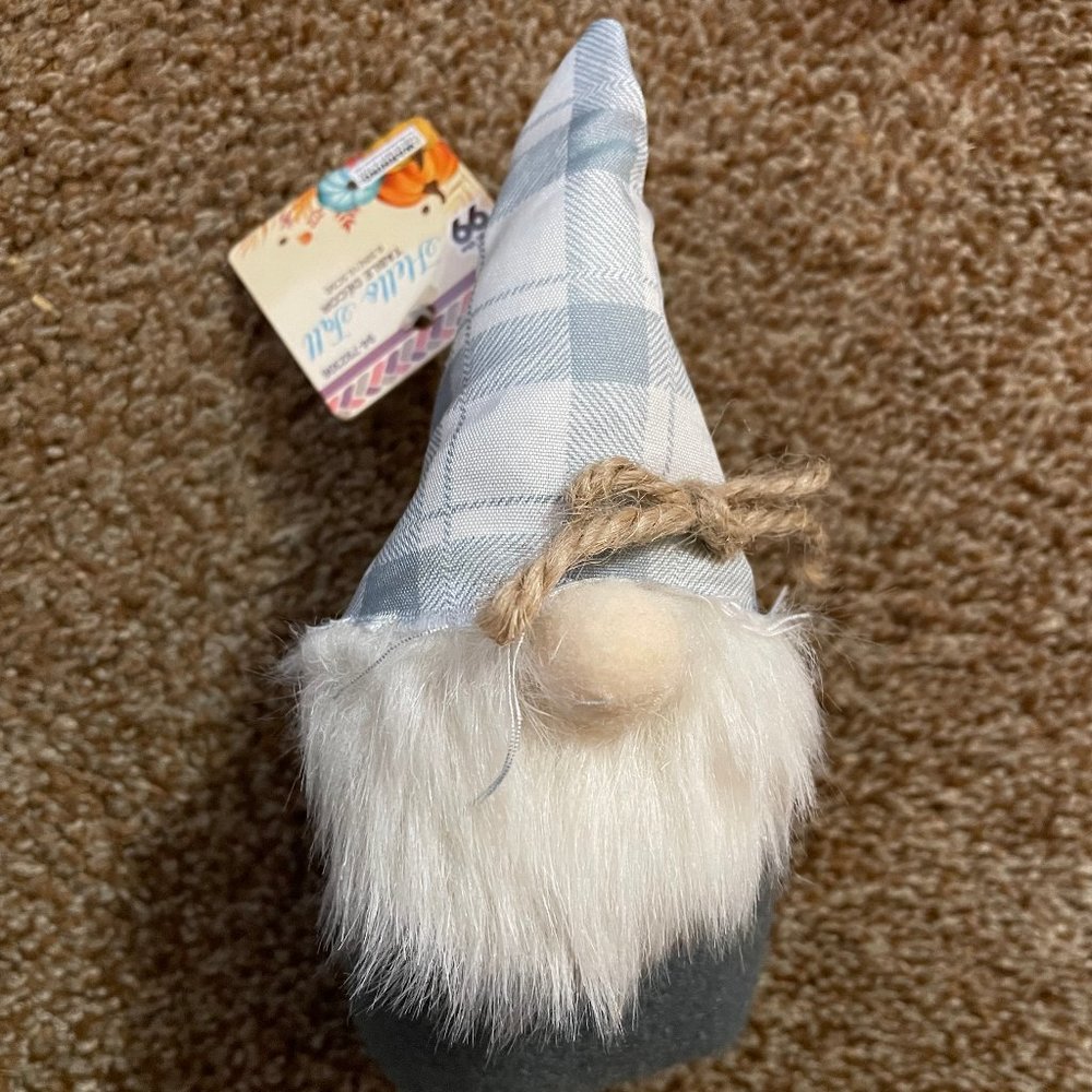 Grey Gnome Christmas table decor